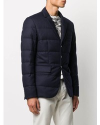 Мужской темно-синий стеганый пиджак от Moncler