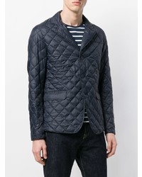 Мужской темно-синий стеганый пиджак от Save The Duck