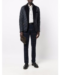 Мужской темно-синий стеганый пиджак от Etro