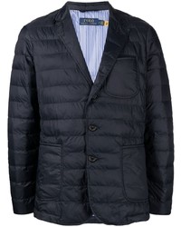 Мужской темно-синий стеганый пиджак от Polo Ralph Lauren