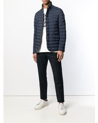 Мужской темно-синий стеганый пиджак от Herno