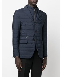 Мужской темно-синий стеганый пиджак от Corneliani