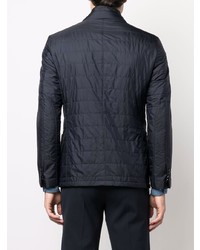 Мужской темно-синий стеганый пиджак от Corneliani