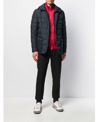 Мужской темно-синий стеганый пиджак от Moncler