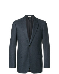 Мужской темно-синий твидовый пиджак от Armani Collezioni