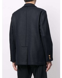 Мужской темно-синий твидовый пиджак от Coohem