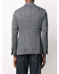 Мужской темно-синий твидовый пиджак от Tagliatore