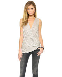 Темно-синий топ без рукавов от Lanston