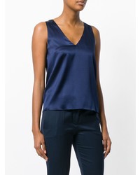 Темно-синий топ без рукавов от Styland