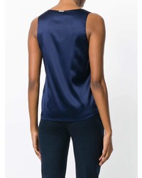 Темно-синий топ без рукавов от Styland