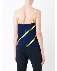 Темно-синий топ без рукавов от Courreges