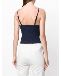 Темно-синий топ без рукавов от Area