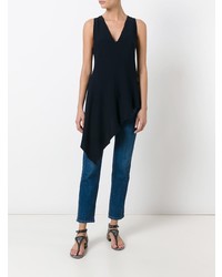 Темно-синий топ без рукавов от Dondup