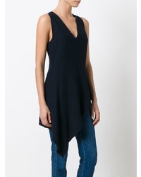 Темно-синий топ без рукавов от Dondup