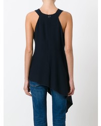 Темно-синий топ без рукавов от Dondup