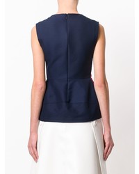 Темно-синий топ без рукавов от Marni