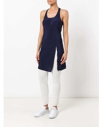 Темно-синий топ без рукавов от Uma Wang