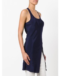 Темно-синий топ без рукавов от Uma Wang