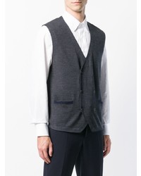 Мужской темно-синий трикотажный жилет от Hackett