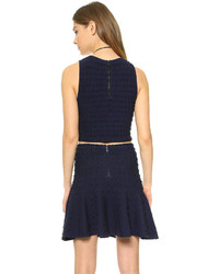 Темно-синий укороченный топ от Alice + Olivia