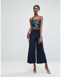 Темно-синий укороченный топ от Endless Rose