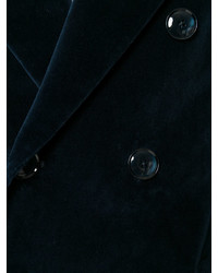 Мужской темно-синий хлопковый двубортный пиджак от Barena