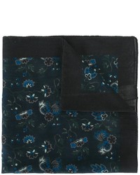 Темно-синий хлопковый нагрудный платок с принтом от Paul Smith