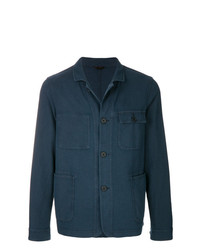 Мужской темно-синий хлопковый пиджак от Altea