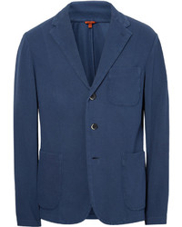 Мужской темно-синий хлопковый пиджак от Barena