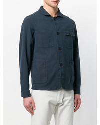 Мужской темно-синий хлопковый пиджак от Altea
