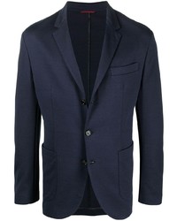 Мужской темно-синий хлопковый пиджак от Brunello Cucinelli