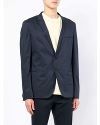 Мужской темно-синий хлопковый пиджак от Hugo