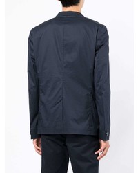 Мужской темно-синий хлопковый пиджак от Hugo