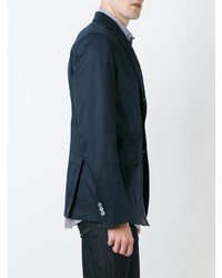 Мужской темно-синий хлопковый пиджак от DSQUARED2