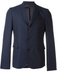 Мужской темно-синий хлопковый пиджак от Carven