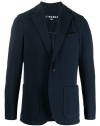 Мужской темно-синий хлопковый пиджак от Circolo 1901
