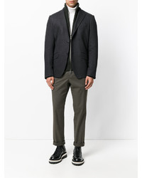 Мужской темно-синий хлопковый пиджак от Etro