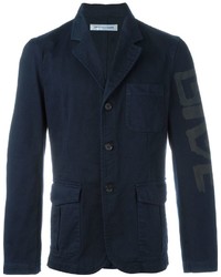 Мужской темно-синий хлопковый пиджак от Comme des Garcons
