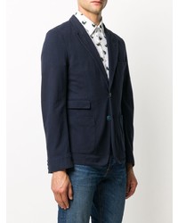 Мужской темно-синий хлопковый пиджак от Dolce & Gabbana