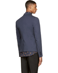 Мужской темно-синий хлопковый пиджак от Dolce & Gabbana