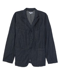 Мужской темно-синий хлопковый пиджак от Engineered Garments
