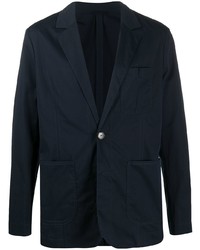 Мужской темно-синий хлопковый пиджак от Kenzo