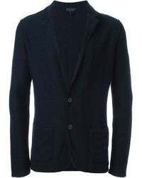 Мужской темно-синий хлопковый пиджак от Lardini