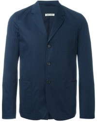Мужской темно-синий хлопковый пиджак от Marni