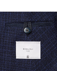 Мужской темно-синий хлопковый пиджак от Boglioli