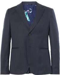 Мужской темно-синий хлопковый пиджак от Raf Simons