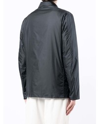 Мужской темно-синий хлопковый пиджак от Aspesi