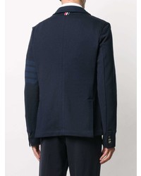 Мужской темно-синий хлопковый пиджак от Thom Browne