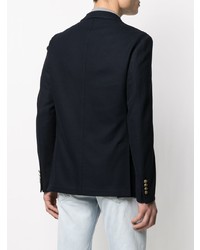 Мужской темно-синий хлопковый пиджак от Eleventy