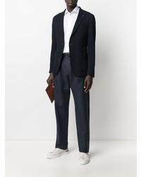 Мужской темно-синий хлопковый пиджак от Tagliatore